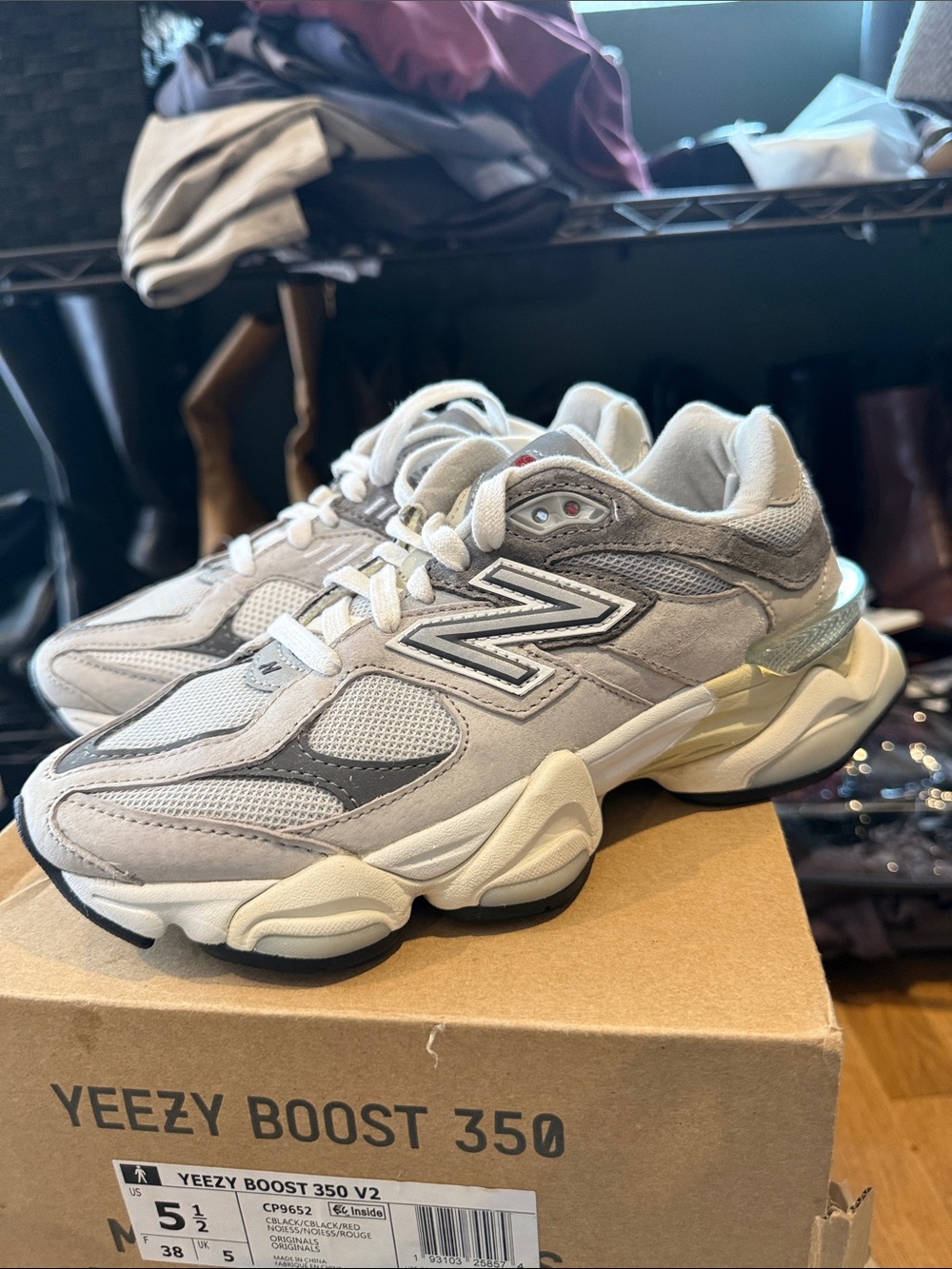 New Balance Grey 9060 - Picture 3 of 6